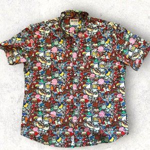 The Roosevelts RSVLTS Dare Mighty Things Button Down Shirt Size XXL NWT